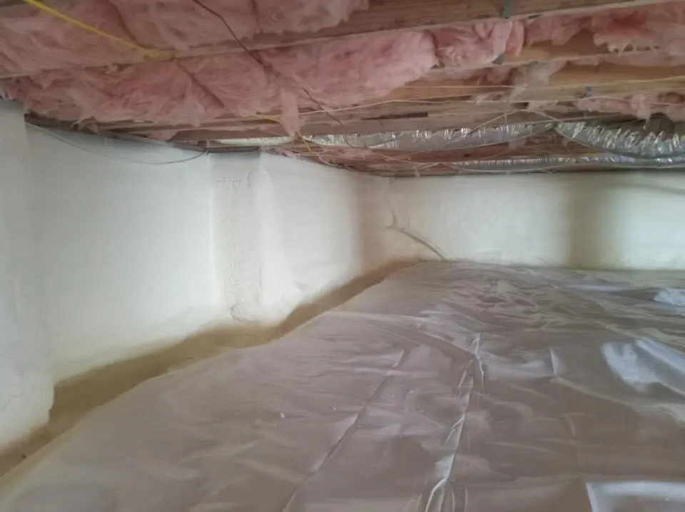 Crawl space encapsulation with closed-cell spray foam for Attic Insulation in Fort Lewis